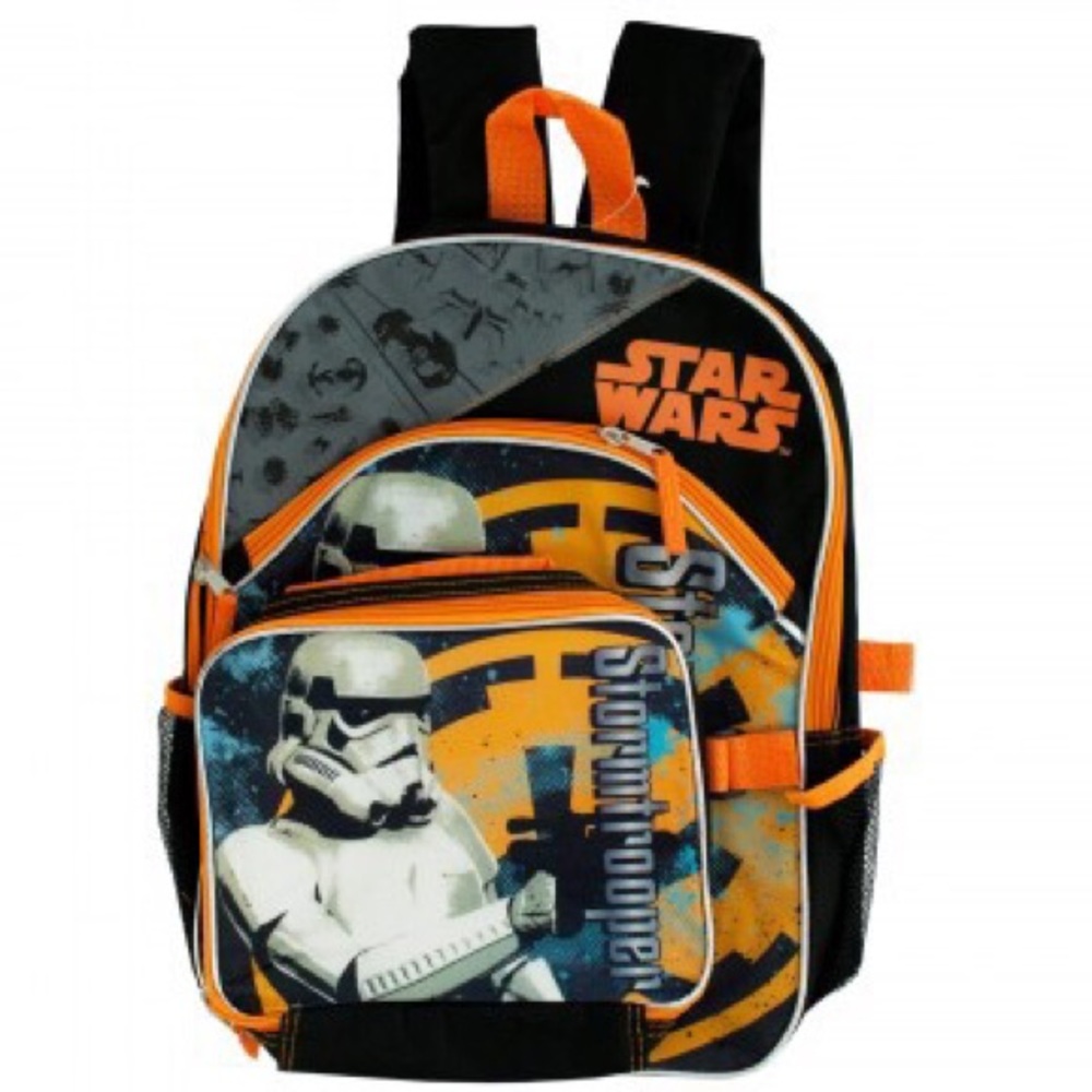 🔴 Kids Star Wars Backpack & Detachable Lunch Tote